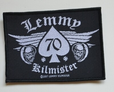 Motörhead Small Patch: Lemmy Kilmister 70