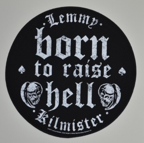 Motörhead Back Patch: Lemmy Kilmister Born To Raise Hell