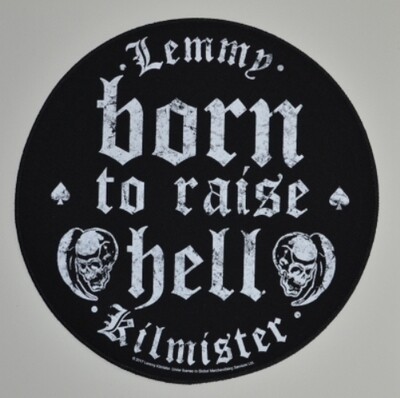 Motörhead Back Patch: Lemmy Kilmister Born To Raise Hell