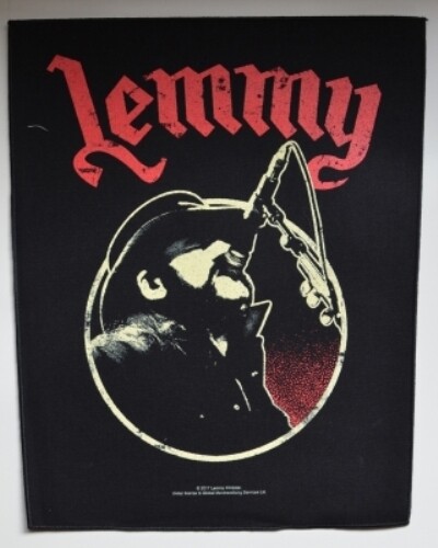 Motörhead Back Patch: Lemmy Microphone