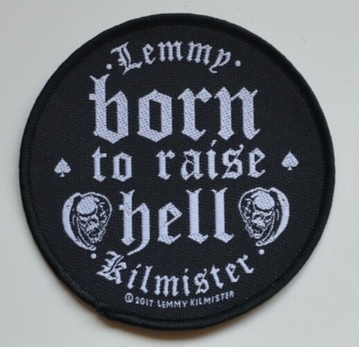 Motörhead Small Patch: Lemmy Kilmister Born To Raise Hell