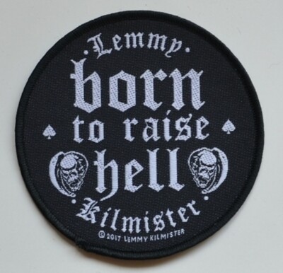Motörhead Small Patch: Lemmy Kilmister Born To Raise Hell