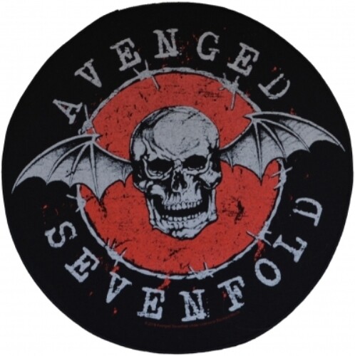 Avenged Sevenfold Back Patch: Distressed Skull