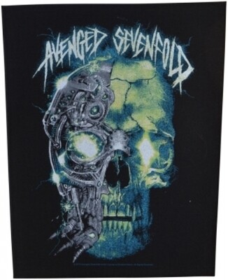 Avenged Sevenfold Back Patch: Mechanical Skull