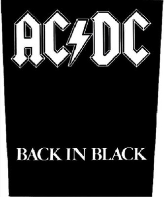 AC/DC Back Patch: Back In Black