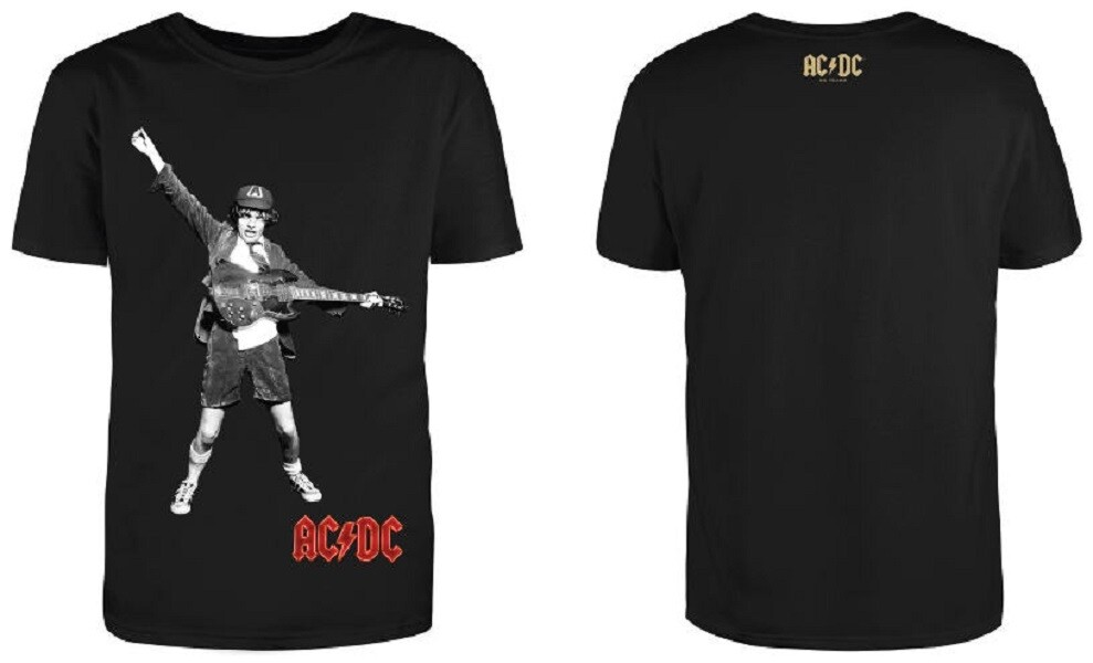 AC/DC T-shirt: Young Angus Young, Size: S