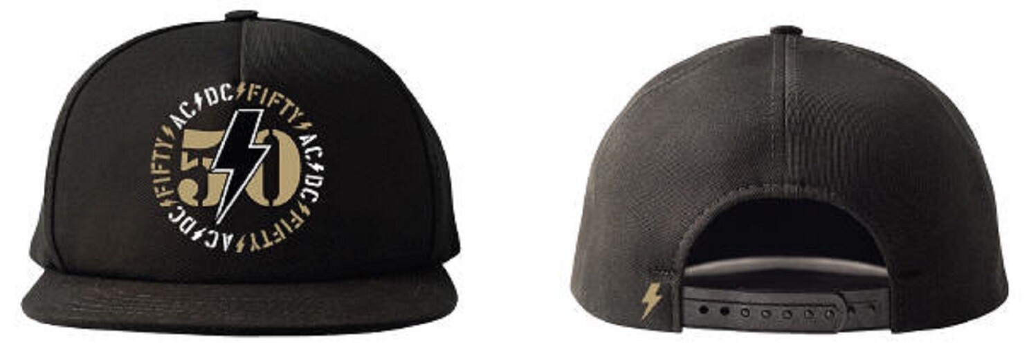 AC/DC Cap: Fifty Years AC/DC Black Bolt