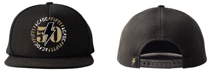 AC/DC Cap: Fifty Years AC/DC Black Bolt