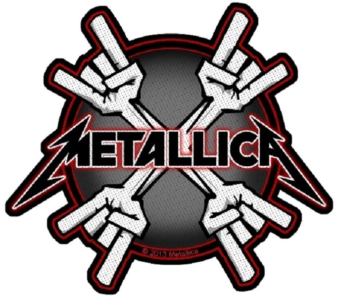 Metallica Small Patch: Metal Horns (cut out)