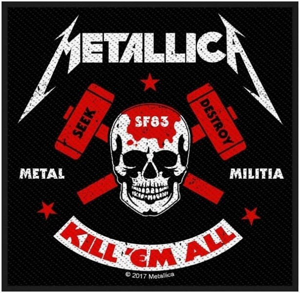 Metallica Small Patch: Metal Militia Kill 'Em All Metallica Small Patch: Metal Militia Kill 'Em All