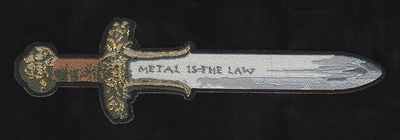 Metal Is The Law (cut out) Small Patch