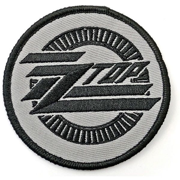 ZZ Top Small Patch: Black & White Logo