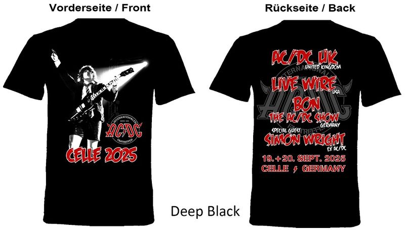 AC/DC T-shirt: International AC/DC Fantreffen Celle, Germany 2025