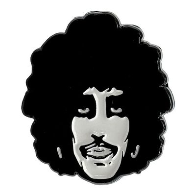 Thin Lizzy Metal Pin badge: Phil Portrait