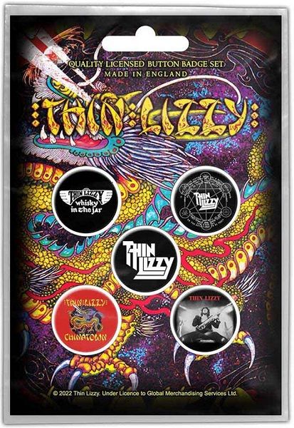 Thin Lizzy Button Pack: Chinatown