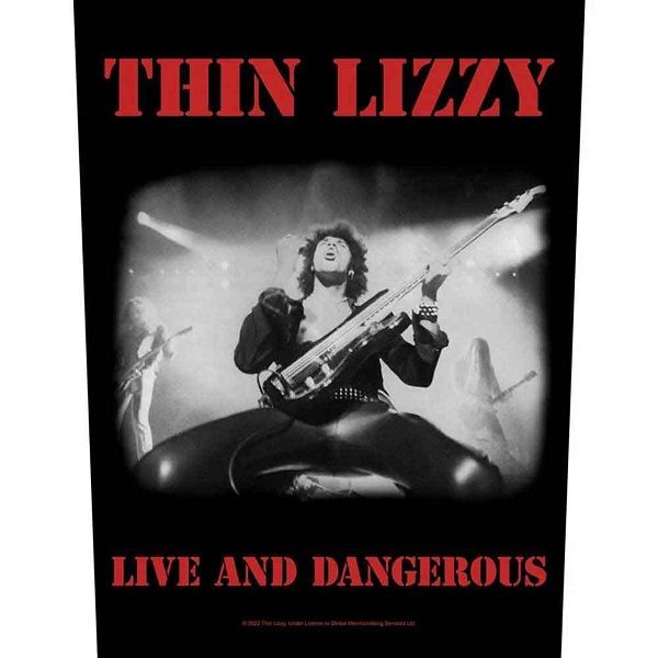 Thin Lizzy Back Patch: Live & Dangerous