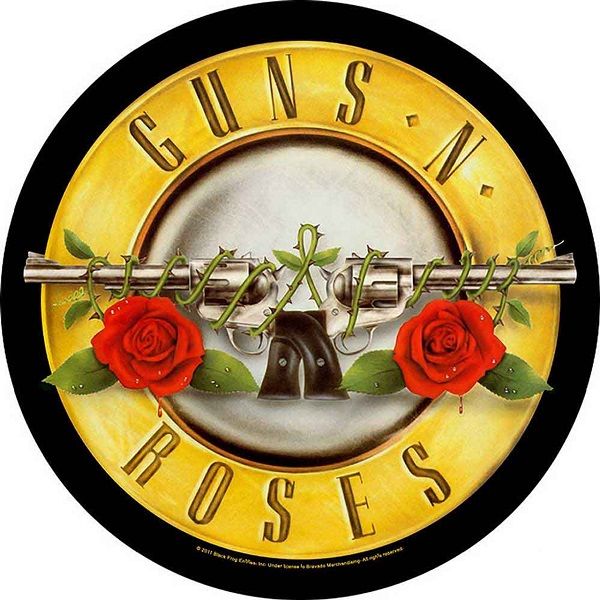 Guns N' Roses Back Patch: Bullet Logo