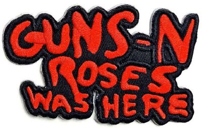 Guns N' Roses Small Patch: Guns N' Roses Was Here (cut out)