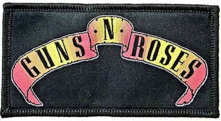 Guns N' Roses Small Patch: Scroll Logo