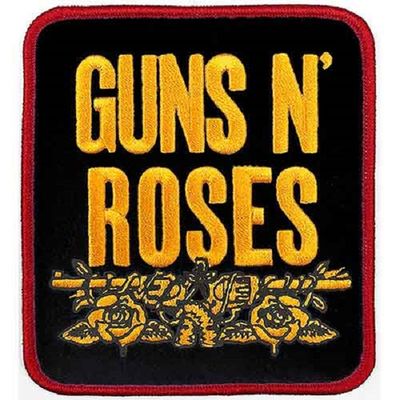 Guns N' Roses Small Patch: Yellow Logo (black)