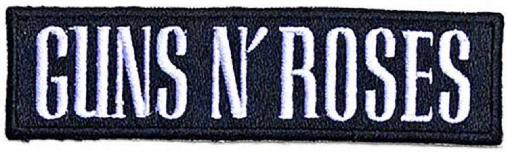 Guns N' Roses Small Patch: White Logo