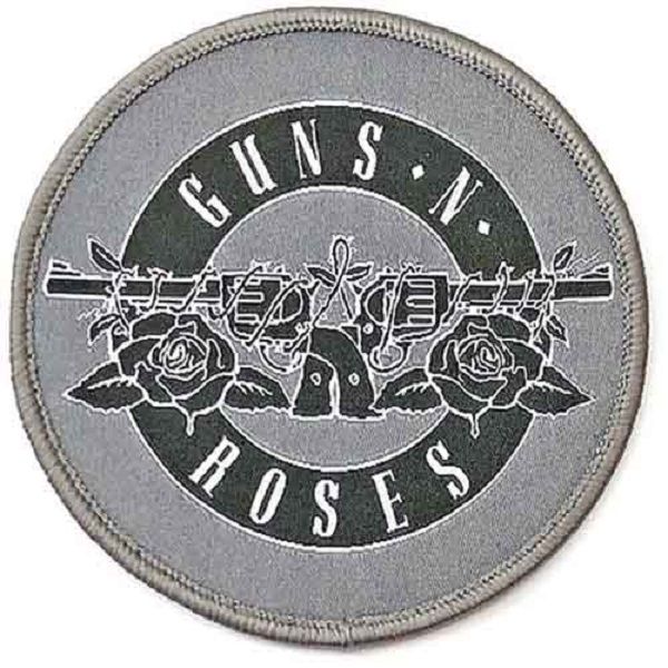 Guns N' Roses Small Patch: Black & White Logo