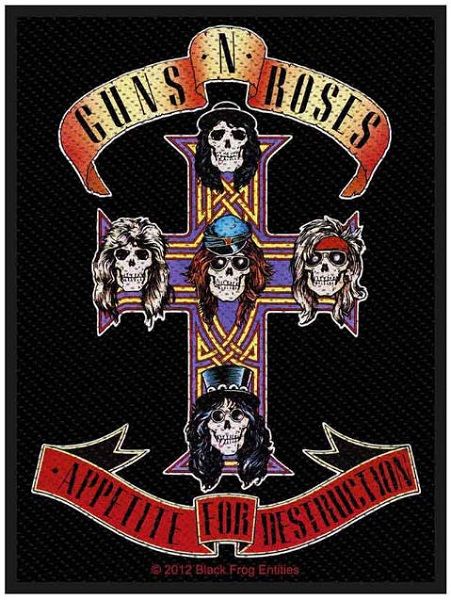 Guns N' Roses Small Patch: Appatite For Destruction