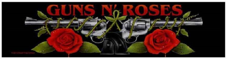 Guns N' Roses Superstrip Patch: Logo & Pistols