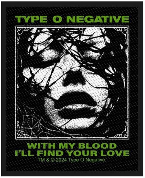 Type O Negative Small Patch: With My Blood I Will Find Your Love