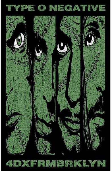 Type O Negative Poster Flag: 4DXFRMBRKLYN