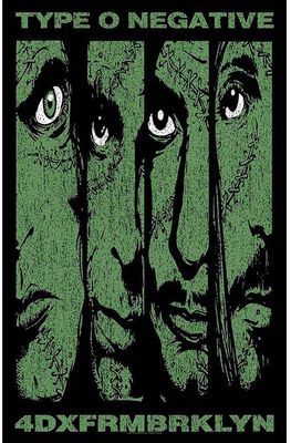Type O Negative Poster Flag: 4DXFRMBRKLYN