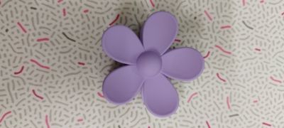 Haarspeld bloem lila