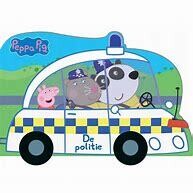 Peppa Pig boek "De politie" met bewegende wielen