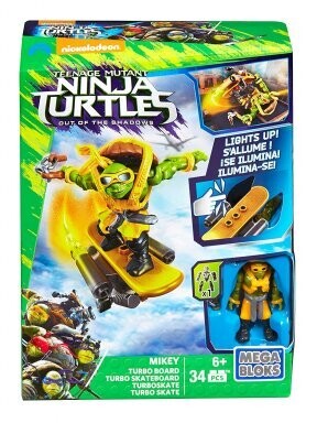 Mega Bloks Ninja Turtles Turbo Skateboard