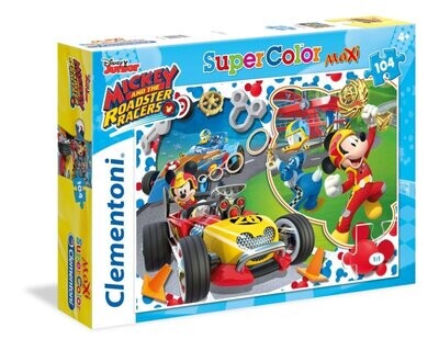 Clementoni Mickey and the Roadster Racers puzzel 104 stuks