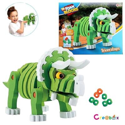 Toi-Toys 3D-Foam Blocks Triceratops