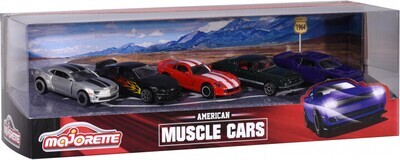 Majorette Muscle Cars Giftpack 5 auto's 7,5cm