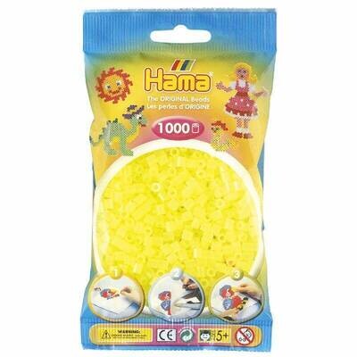 Hama strijkparels 1000 stuks Neon geel
