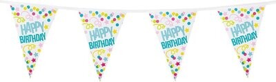 Happy Birthday Slingers Confetti - 6 meter