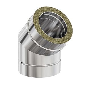 BOCHT 45° DS INOX DW  Ø80 mm