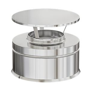 STANDAARD KAP DS INOX DW Ø 80 mm