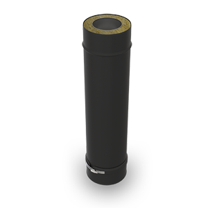 ELEMENT 500mm Inox DW Zwart  diam 100