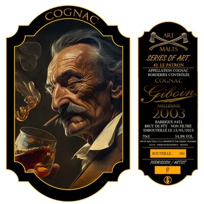 Cognac Giboin 2003 Borderies "Le Patron" 54,9% 70cl