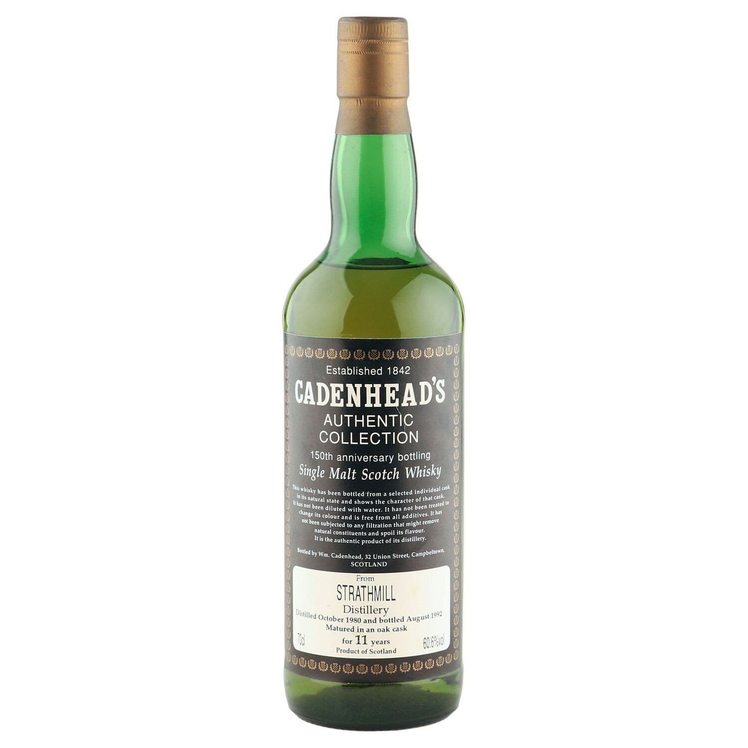 Strathimill 11 y 1980 60.6%  Cadenhead