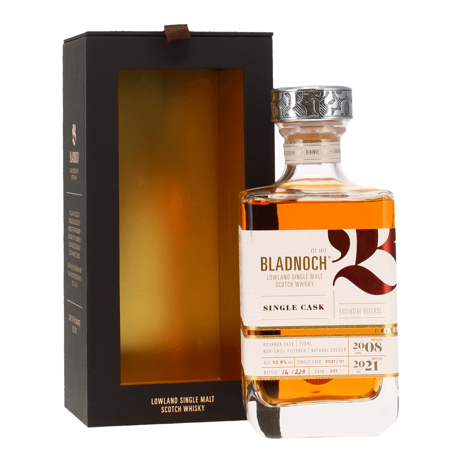 Bladnoch 12 y  2008 Single Cask #237 - Bourbon Cask - 53.8%