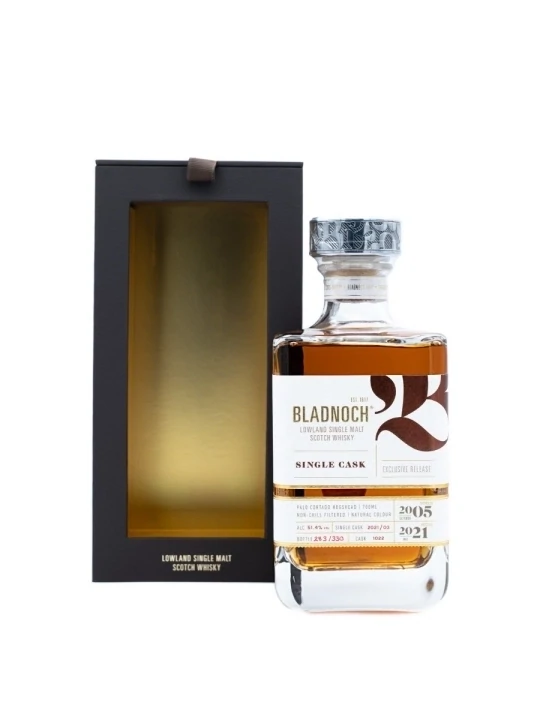Bladnoch 15 y Single Cask 2005 - Cask 1022  51.4%
