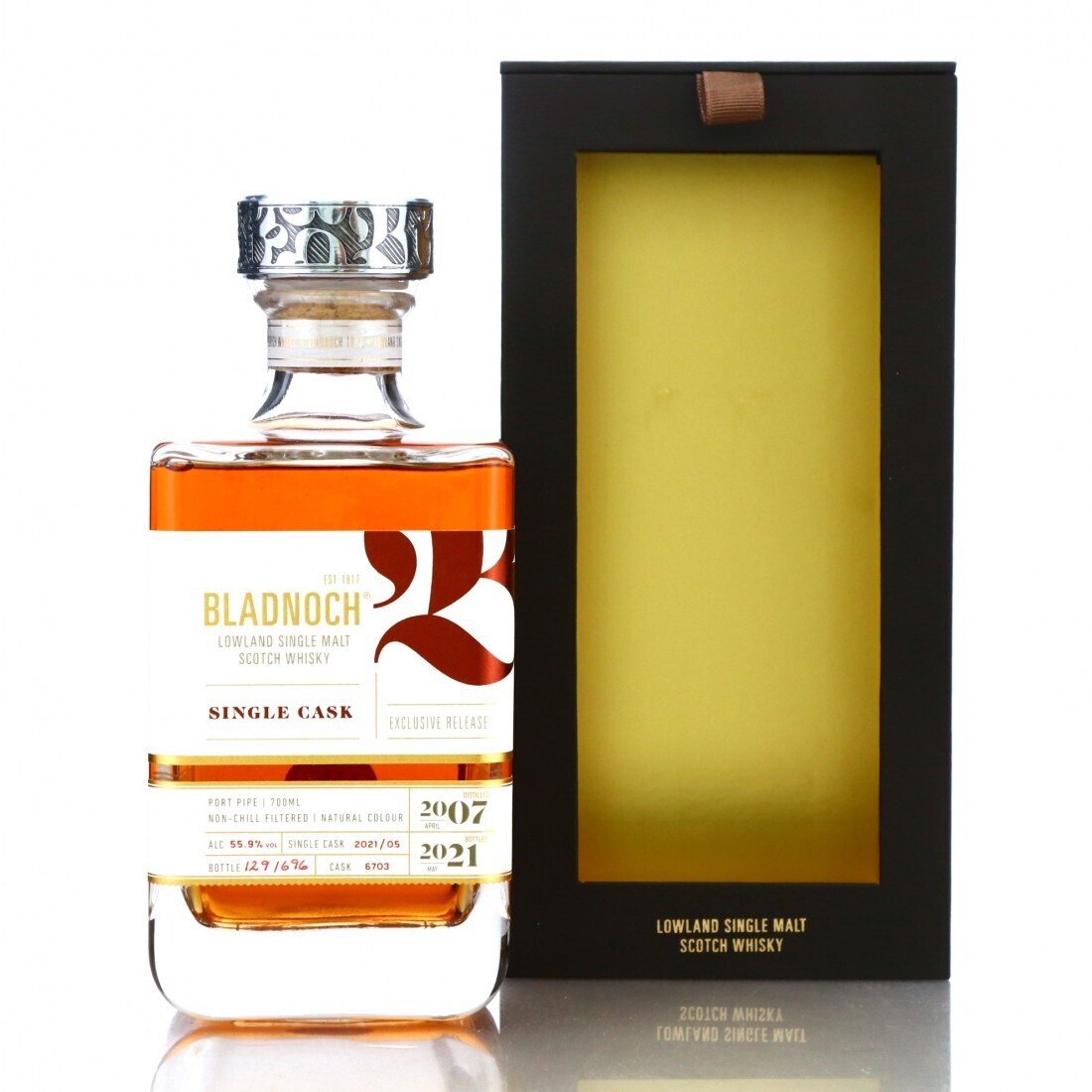 Bladnoch 13 y Single Cask 2007 - Cask 6703 55.9%