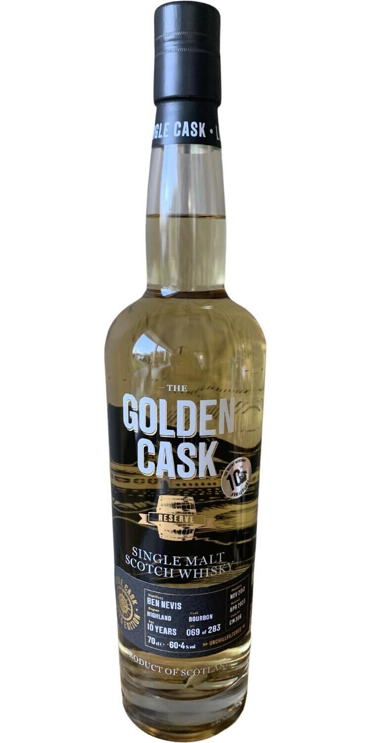 Ben Nevis 10 y 2023 ex bourbon 60.4% The Golden Cask