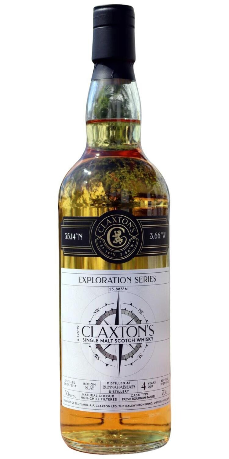 Bunnahabhain 4 y 2022 Bourbon Cask 50 % Claxton's Exploration Series81
