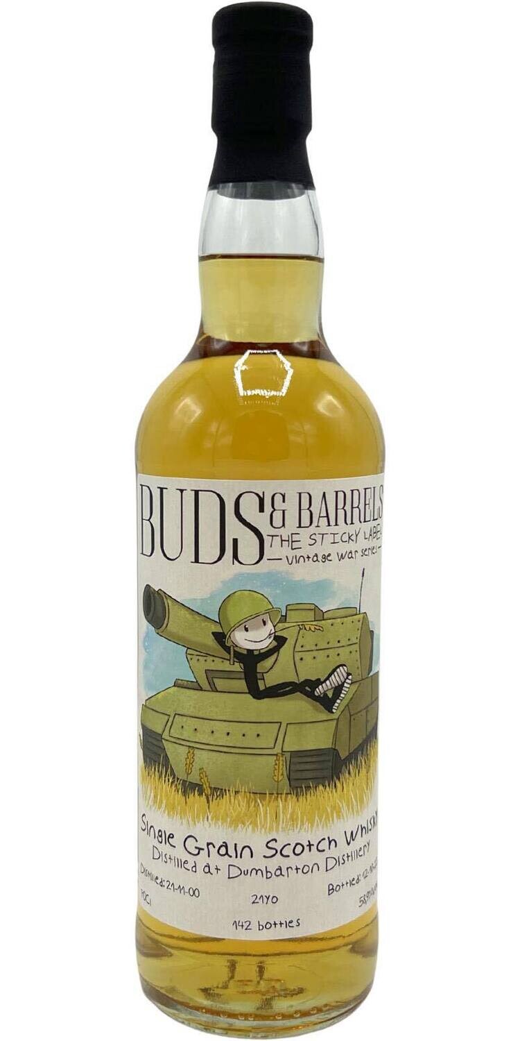 Dumbarton 21 y 2000 58.9% -Buds and Barrels- The Sticky label - Vintage War Series